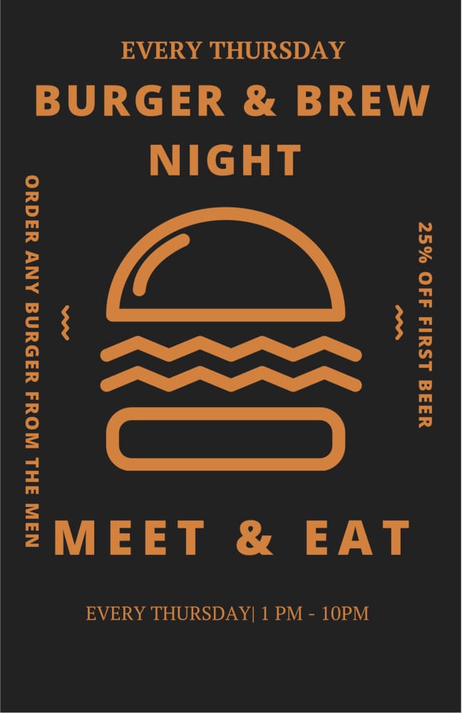 burger and brew night